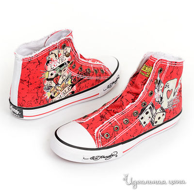 Кеды Ed Hardy, цвет цвет красный
