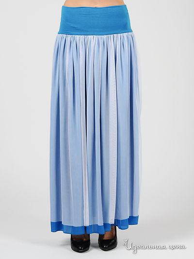 Юбка Suvenir, цвет цвет голубой / белый