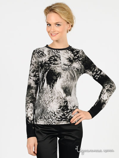 Лонгслив Devore, цвет цвет черный / белый