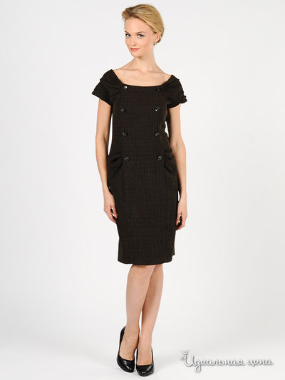 Платье Devore, цвет цвет коричневый