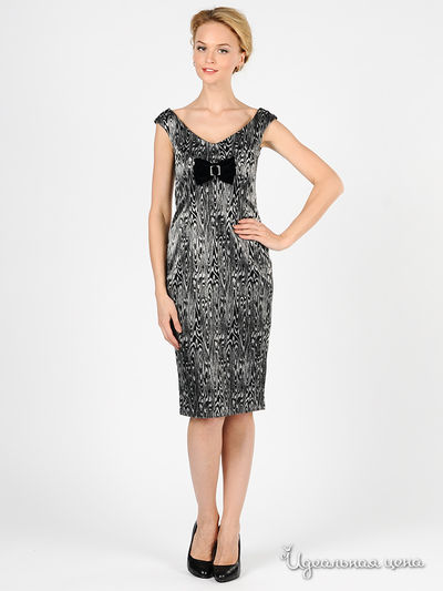 Платье Devore, цвет цвет черный / серебристый