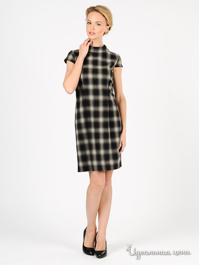 Платье Devore, цвет цвет черный / бежевый