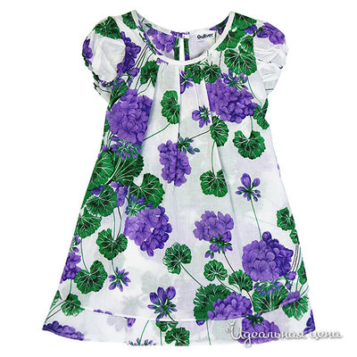 Платье Gulliver, цвет цвет белый / принт цветы