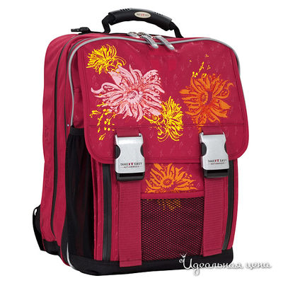 Портфель-ранец Take it Easy, цвет цвет малиновый / черный