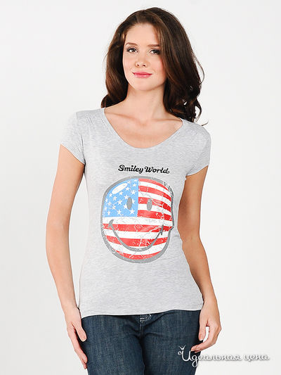 Футболка Мультибренд, цвет цвет серый