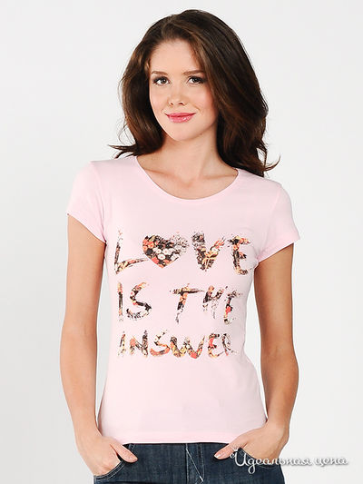 Футболка Мультибренд, цвет цвет розовый