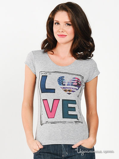 Футболка Мультибренд, цвет цвет серый