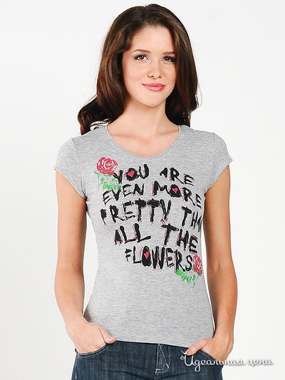 Футболка Мультибренд, цвет цвет серый