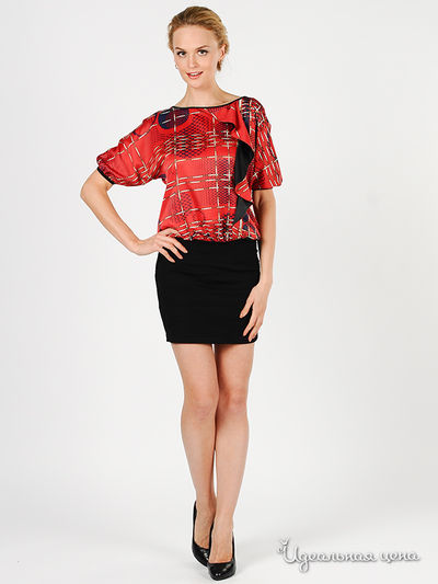 Платье Green Country&JustWoman, цвет цвет красный