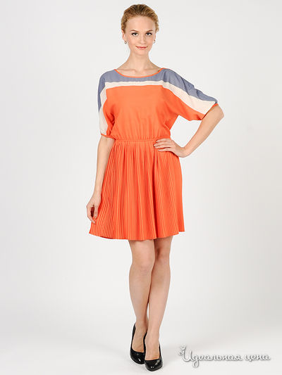 Платье Green Country&JustWoman, цвет цвет оранжевый