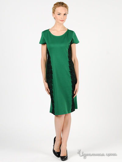 Платье Green Country&JustWoman, цвет цвет зеленый