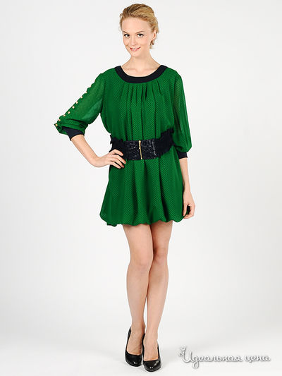 Платье Green Country&JustWoman, цвет цвет зеленый