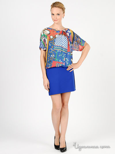 Платье Green Country&JustWoman, цвет цвет синий