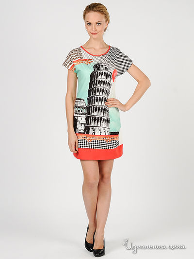 Платье Green Country&JustWoman, цвет цвет мультиколор