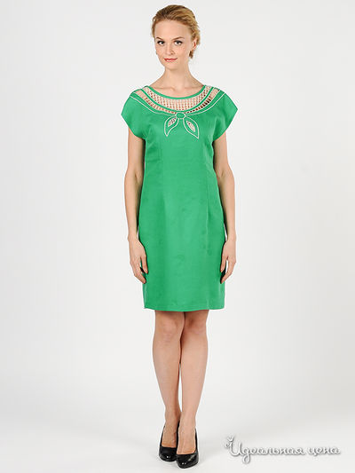 Платье Green Country&JustWoman, цвет цвет зеленый
