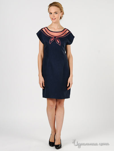 Платье Green Country&JustWoman, цвет цвет синий / розовый