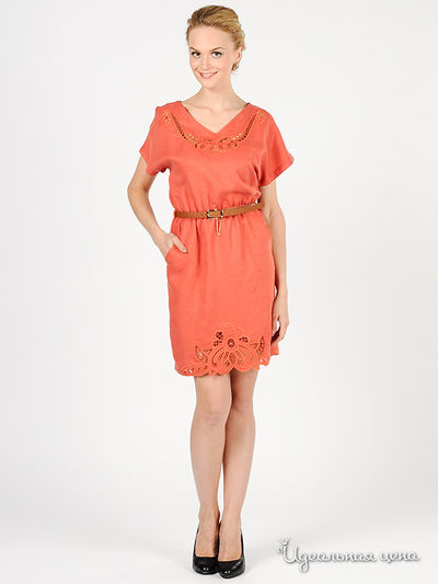 Платье Green Country&JustWoman, цвет цвет терракотовый