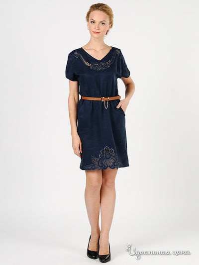 Платье Green Country&JustWoman, цвет цвет синий