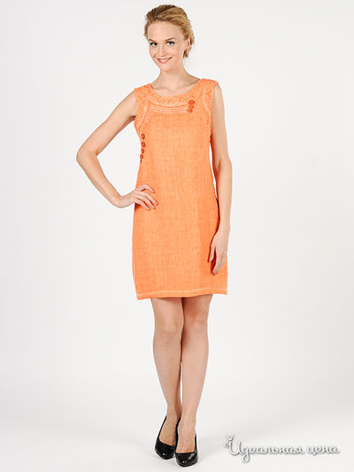 Платье Green Country&JustWoman, цвет цвет оранжевый