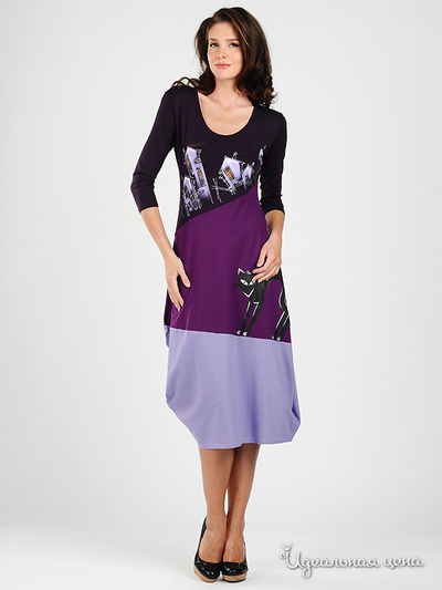 Платье Наталья Новикова, цвет цвет фиолетовый / сиреневый