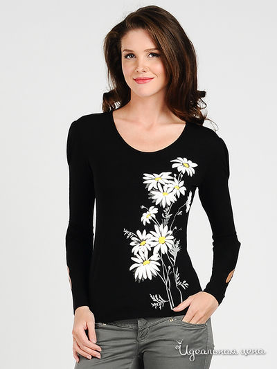 Джемпер Наталья Новикова, цвет цвет черный