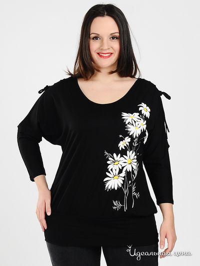 Джемпер Наталья Новикова, цвет цвет черный