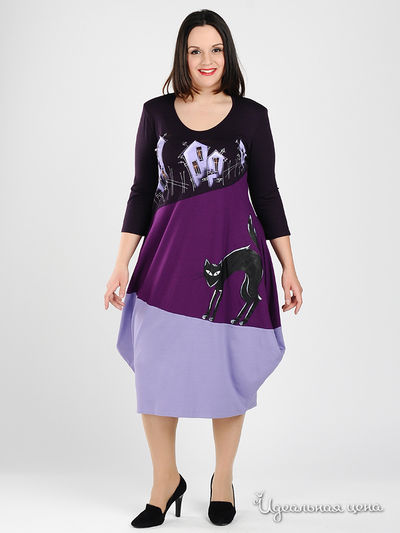 Платье Наталья Новикова, цвет цвет фиолетовый / сиреневый