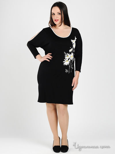 Платье Наталья Новикова, цвет цвет черный / белый