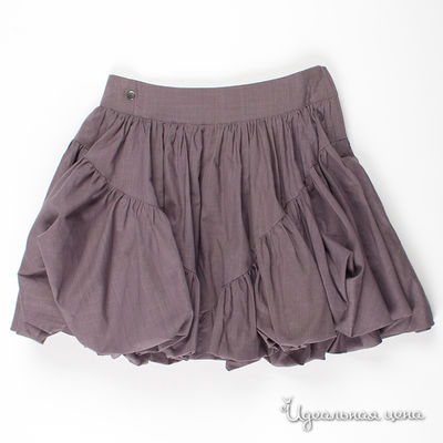 Юбка Deux par Deux, цвет цвет серый