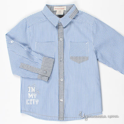 Рубашка Deux par Deux, цвет цвет голубой / белый