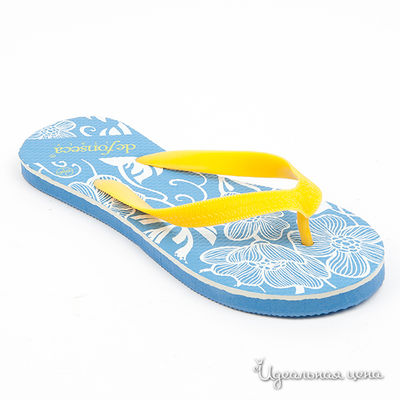 Шлепанцы De Fonseca, цвет цвет желтый / голубой