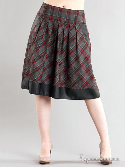 Юбка Kristina, цвет цвет серый / красный