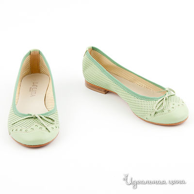 Балетки Мультибренд, цвет цвет зеленый