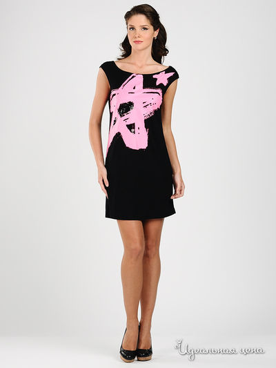 Платье Miss Sixty, цвет цвет черный / розовый