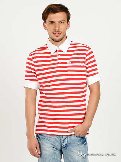 Футболка-поло BlYO3, цвет цвет белый / красный
