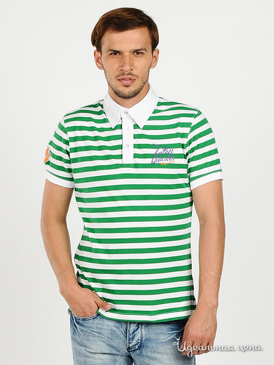 Футболка-поло BlYO3, цвет цвет белый / зеленый