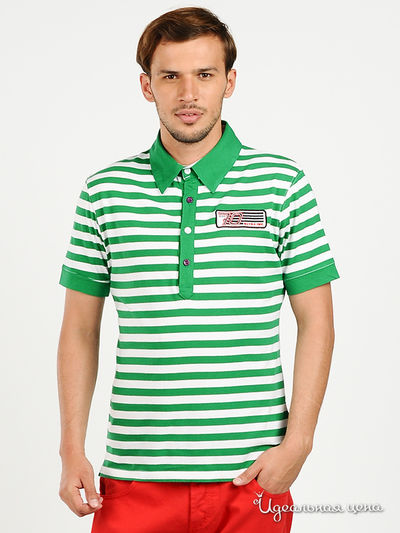 Футболка-поло BlYO3, цвет цвет белый / зеленый