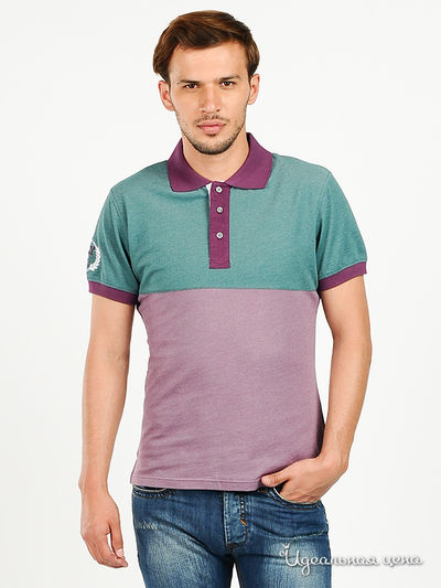 Футболка-поло BlYO3, цвет цвет зеленый / фиолетовый