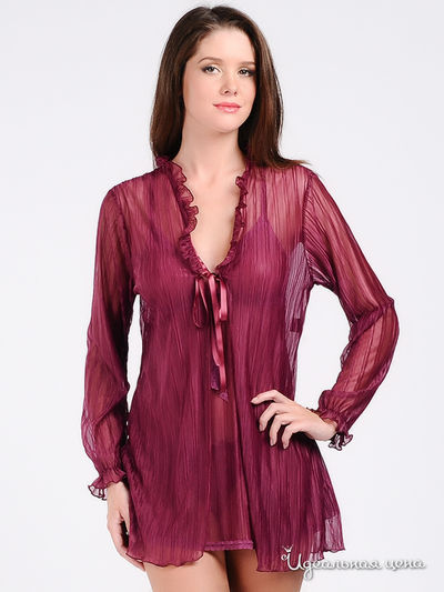 Пеньюар Andra lingerie, цвет цвет винный