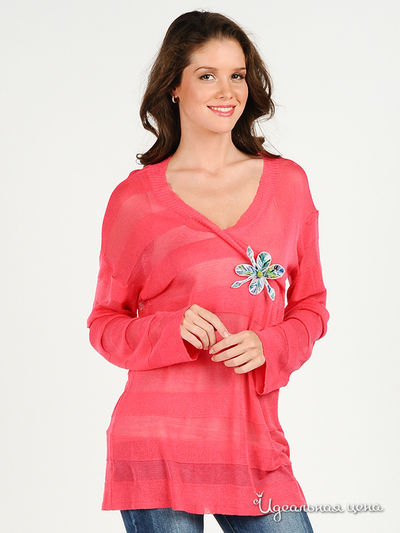 Кофта Cristina Gavioli, цвет цвет коралловый