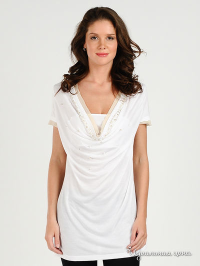 Блуза Cristina Gavioli, цвет цвет белый