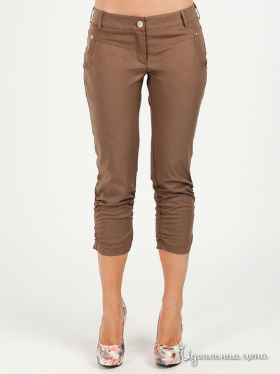 Брюки Cristina Gavioli, цвет цвет коричневый