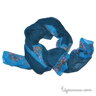 Платок Farfalla Seta, цвет цвет синий / голубой