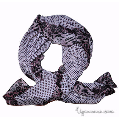 Платок Farfalla Seta, цвет цвет сиреневый / черный