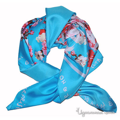 Платок Farfalla Seta, цвет цвет голубой