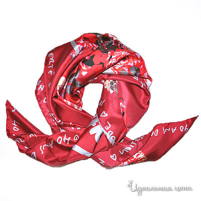 Платок Farfalla Seta, цвет цвет красный