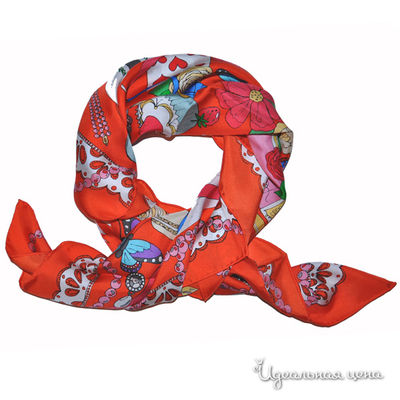 Платок Farfalla Seta, цвет цвет оранжевый