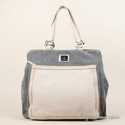 Сумка Ferre&Cavalli, цвет цвет синий / бежевый