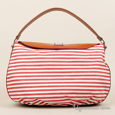 Сумка Ferre&Cavalli, цвет цвет белый / красный / принт полоска