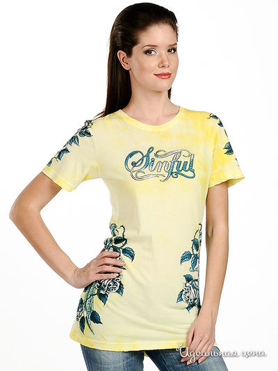 Футболка Affliction, цвет цвет желтый